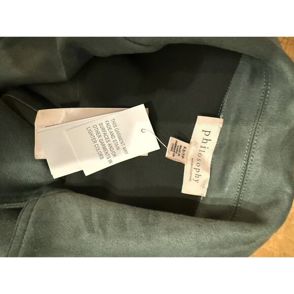 Green faux suede philosophy jacket - Picture 5 of 7